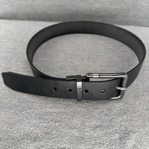BUFFALO DAVID BITTON - Men's Black Leather Belt Size M 32-34  LT